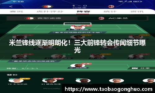 米兰锋线逐渐明朗化！三大前锋转会传闻细节曝光